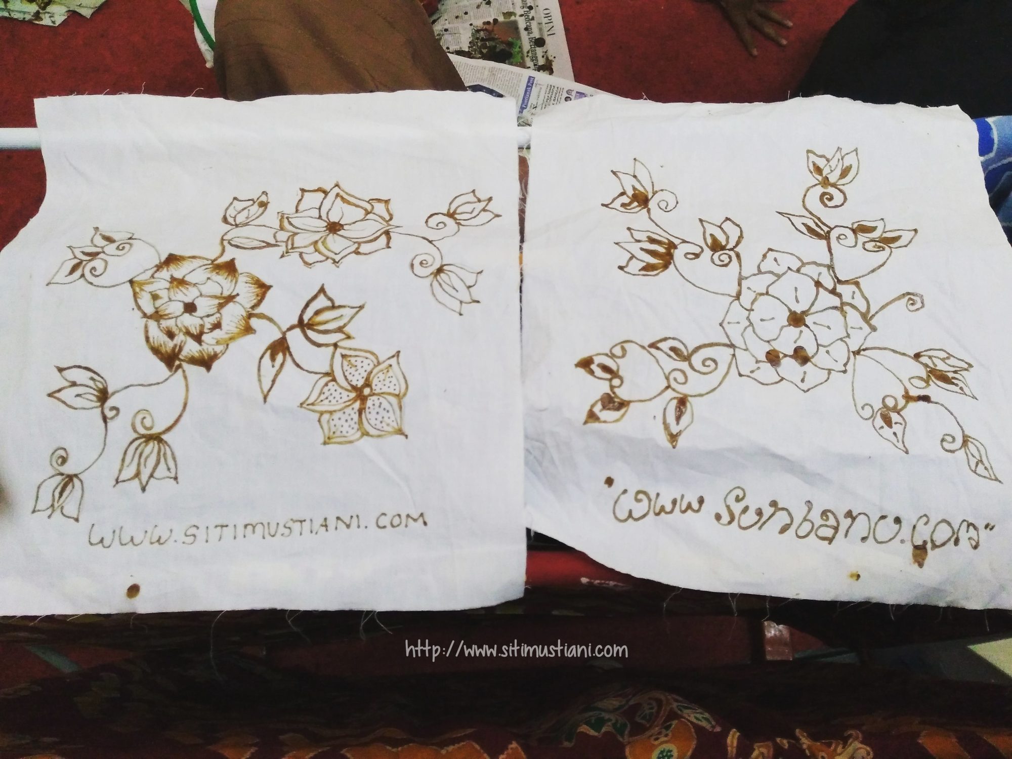 Hasil Karya Ngebatik di Pekan Ekonomi Kreatif Pontianak