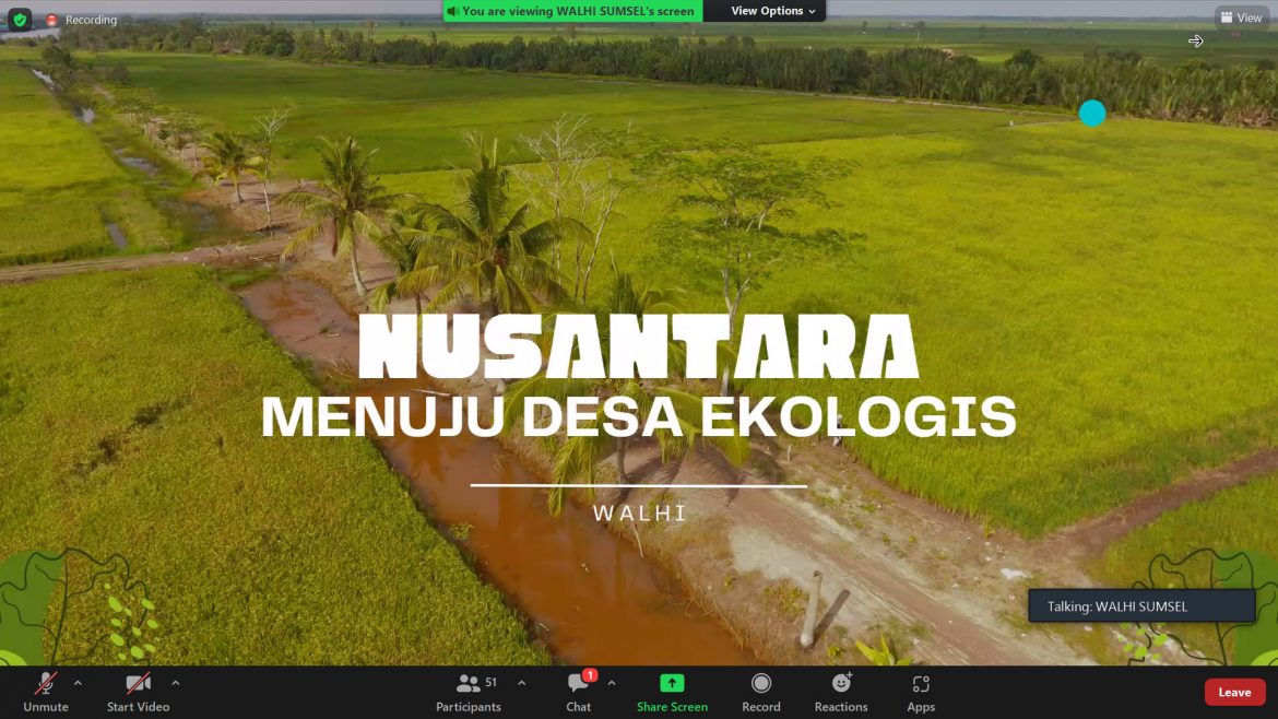 Desa Nusantara, Desa Ekologis di Sumatera Selatan